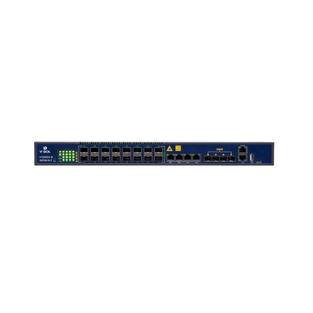 OLT GPON VSOL  V1600G2-B , 16 Portas SFP , 1U , Chipset Broadcom , Preto
