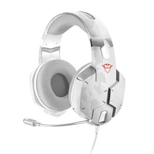 OPENBOX Headset Gamer Trust GXT 322W Carus , Drivers 50mm , 3.5mm , Múltiplas Plataformas , Over-ear , Branco Camuflado