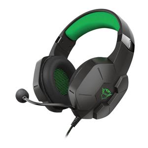 OPENBOX Headset Gamer Trust GXT 323X Carus , XBOX , Drivers 50mm , 3.5mm , Over-ear , Preto e Verde