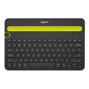 OPENBOX Teclado Logitech Sem Fio K480 Bluetooth , Easy-Switch , com Suporte , Preto