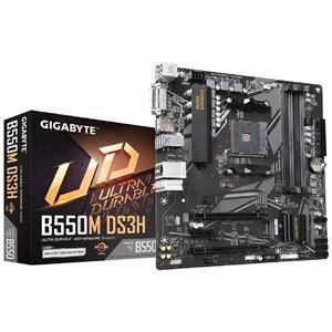 OPENBOX Placa Mãe Gigabyte B550M DS3H , Chipset B550 , AMD AM4 , mATX , DDR4
