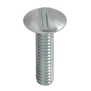 Parafuso lentilha com fenda 1/4x1/2 unc zincado Pacote 100 U 
