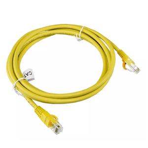 Patch Cord UTP 2flex Cat6E 5 metros Amarelo - 2F-CAT6-5M-YL

