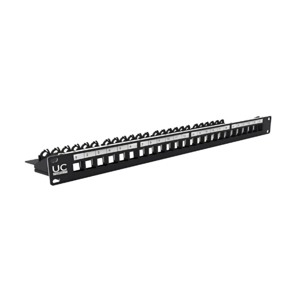 Patch Panel Prysmian , 48 Portas , 1U , Rack 19 Polegadas , Descarregado , Preto , 10718520