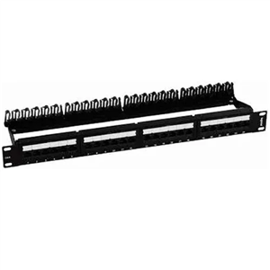 Patch Panel Linkeo Legrand , 24 portas , Cat6 , RJ45 , RJ11 , Carbono,19" , 1U , Preto