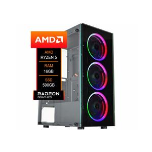 PC Gamer AMD Ryzen 5 5600GT , AM4 , 16GB DDR4 (2x8GB) , SSD 500GB NVMe , Preto