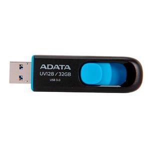 Pen Drive Adata UV128 32GB USB 3.2 Preto/Azul AUV128 32G RBE

