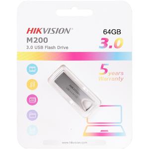 Pen Drive Hikvision M200 , 64gb , Usb 3.0 , Prateado
