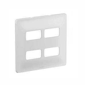 Placa 2+2 Postos Separados 4×4 Legrand , Pial Plus+ , Branca
