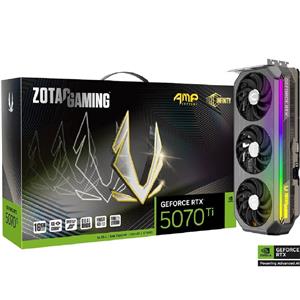 Placa  de Video Zotac RTX5070 TI EXT , 16GB , GDDR7 , 256 BITS , DisplayPort , HDMI , UHBR , Preto