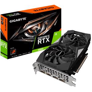 Placa de Vídeo Gigabyte GeForce RTX 2060 D6 , 6GB , GDDR6 , 192-Bit , Preto