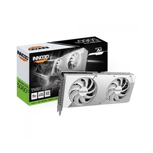 Placa de Vídeo INNO3D GeForce RTX 5060 Ti Twin X2 OC White , 16GB , GDDR7 , 128-bit , DLSS , Ray Tracing