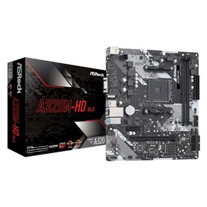 Placa Mãe ASRock A320M-HD R4.0 , Chipset A320 , AMD AM4 , mATX , DDR4