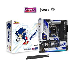 Placa Mãe ASRock B760M PG Sonic WIFI , Chipset B760 , Intel LGA 1700 , mATX , DDR5