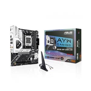 Placa Mãe Asus B850M AYW Gaming WiFi , Chipset B850 , AMD AM5 , mATX , DDR5