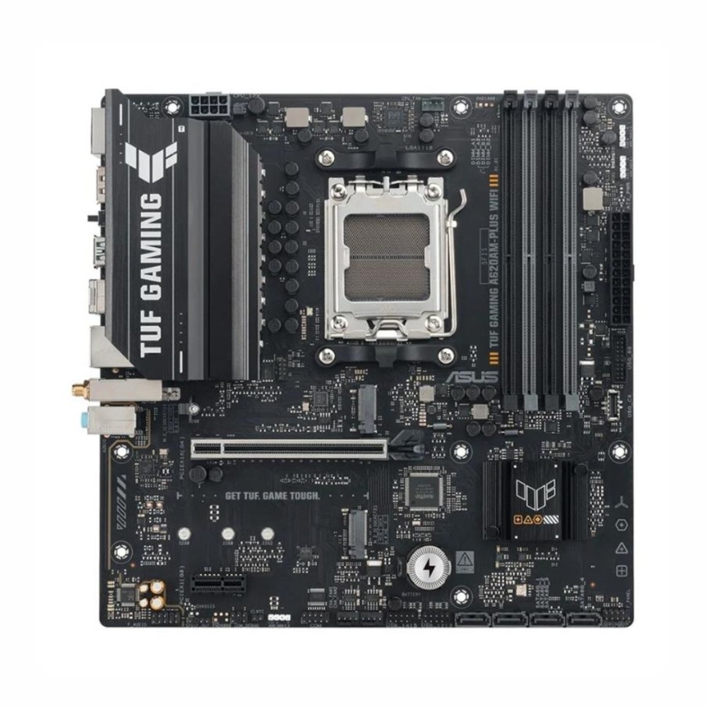 Placa Mãe ASUS TUF GAMING A620AM-PLUS WIFI, AMD AM5 , m-ATX, DDR5, Wi-fi6, Preto
