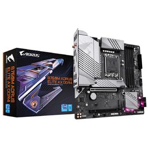 Placa Mãe Gigabyte B760M Aorus Elite AX DDR4 , Chipset B760 , Intel LGA 1700 , mATX
