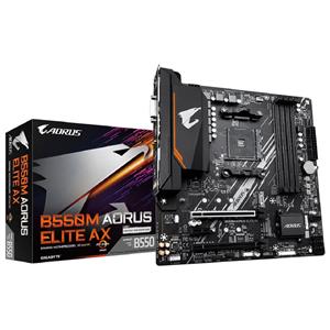 Placa Mãe Gigabyte B550M AORUS Elite AX , Chipset B550 , AMD AM4 , mATX , DDR4
