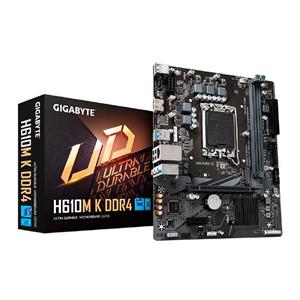 Placa Mãe Gigabyte H610M K DDR4 , Chipset H610 , Intel LGA 1700 , mATX
