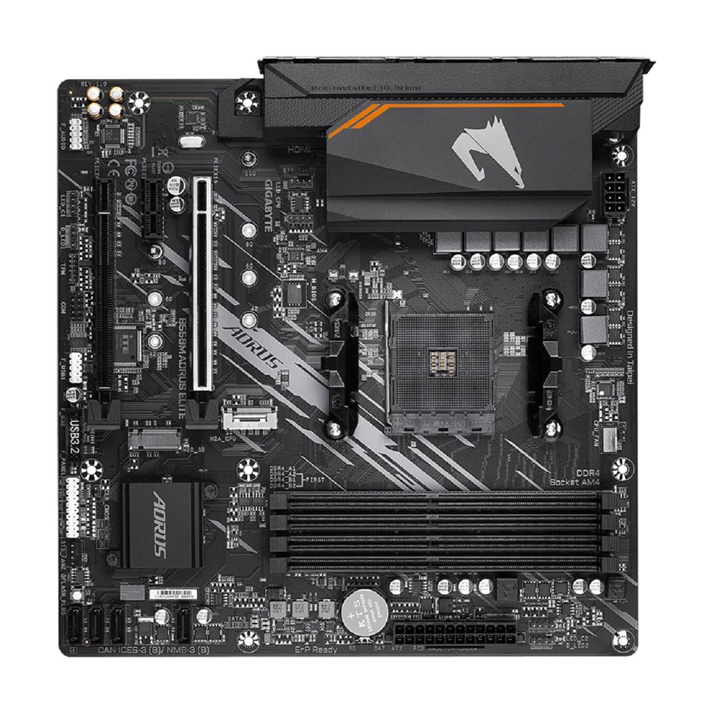 Placa Mãe Gigabyte B550M Aorus Elite , Chipset B550 , AMD AM4 , mATX , DDR4