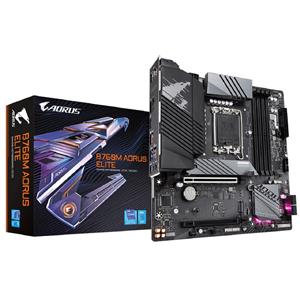 Placa Mãe Gigabyte B760M Aorus Elite , Chipset B760 , Intel LGA 1700 , mATX , DDR5
