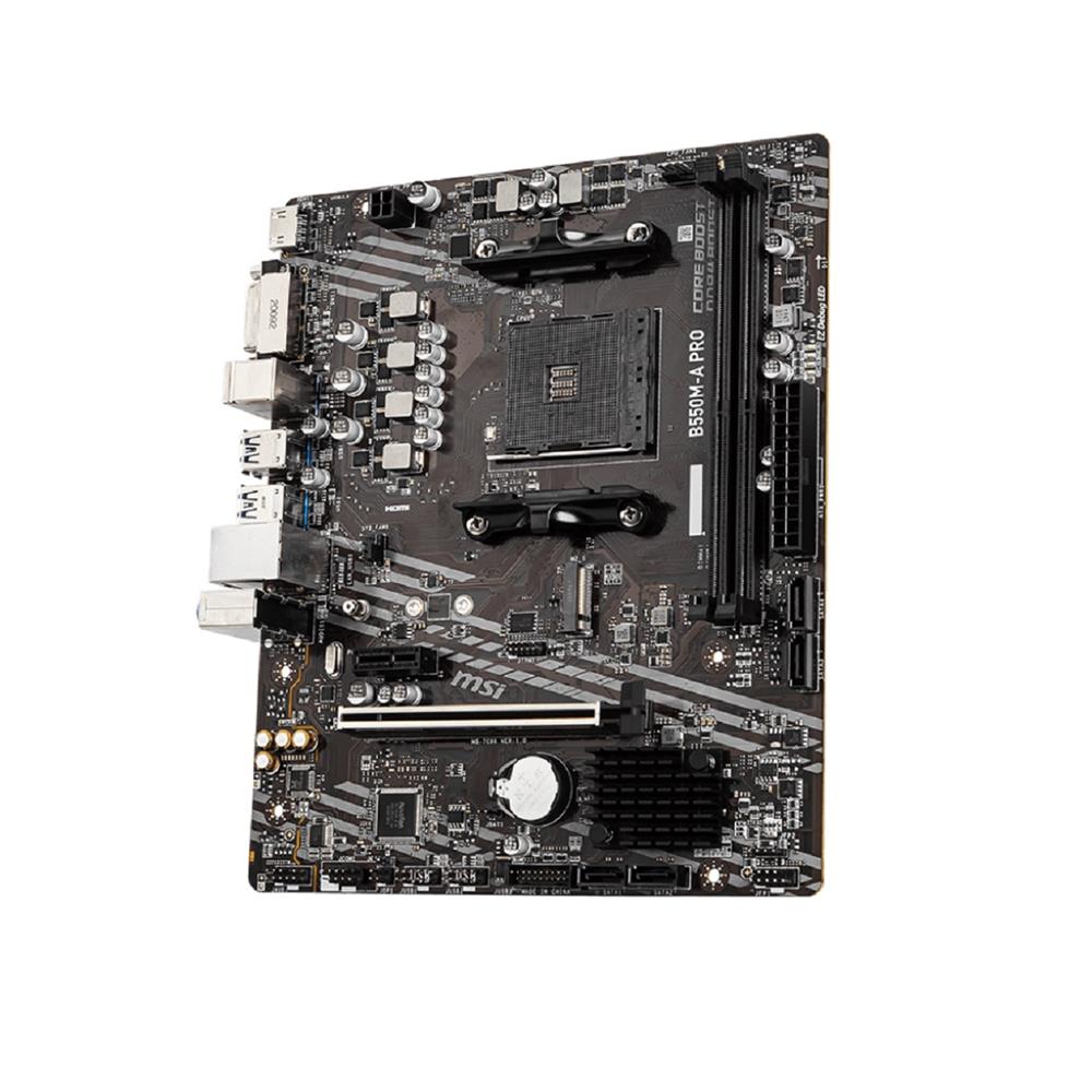 Placa Mãe MSI B550M-A PRO , DDR4 , Socket AM4 , M-ATX , Chipset AMD B550 , B550M-A PRO
