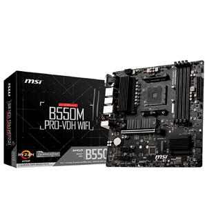 Placa Mãe MSI B550M PRO-VDH WiFi , Chipset B550 , AMD AM4 , mATX , DDR4
