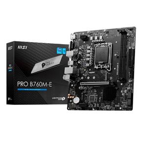 Placa Mãe MSI Pro B760M-E , Intel LGA 1700 , M-ATX , DD5 - PRO B760M-E DDR4
