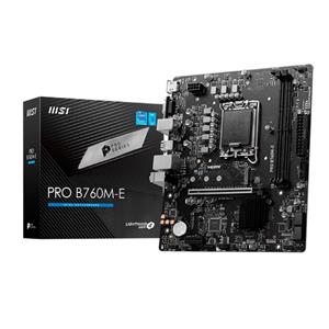 Placa Mãe MSI Pro B760M-E , Intel LGA 1700 , M-ATX , DD4 - PRO B760M-E DDR4
