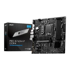 Placa Mãe Msi Pro B760m-p , DDR4 , Chipset B760 , Intel , LGA 1700 , ATX , 911-7e02-001
