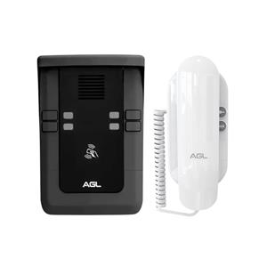 Porteiro Eletrônico Coletivo S-500 AGL , 4 Pontos , 13,56 MHz , Bluetooth , IP65 , Preto