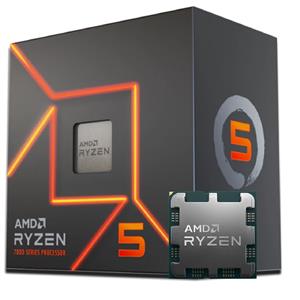 Processador AMD Ryzen 5 7600 , 3.8GHz (5.1GHz Turbo) , 6-Core 12-Threads , Cache 38MB , AM5