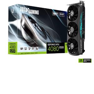 ZOTAC GAMING GeForce RTX 4080 , SUPER Trinity Black Edition , 16GB , GDDR6X , ZT-D40820D-10P , Preto