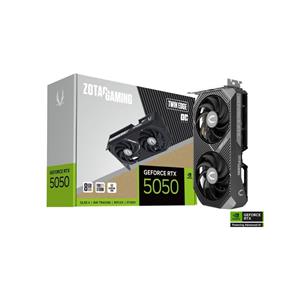 Placa de vídeo ZOTAC Gaming RTX 5050 Twin Edge OC , 8 GB GDDR6 , 130 W , 8-pin , Preto