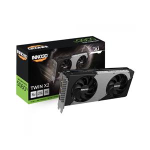 Placa de Video INNO3D GeForce RTX 5060 Ti Twin X2 , 16GB , GDDR7 , 128-bit , DLSS , Ray Tracing 
