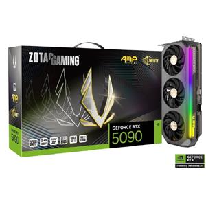 Placa de Vídeo Zotac RTX 5090 AMP , 32GB , GDDR7 , DisplayPort , UHBR , 512 BITS , Preto