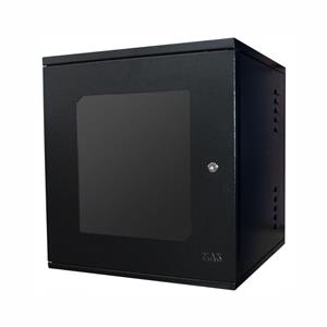 Rack de Parede Max Eletro , Padrão 19" , Porta com Visor Acrílico , Chave de Segurança , Estrutura em Aço Carbono SAE 1020