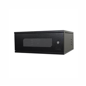 Rack de Parede Max Eletro , Padrão 19" , Porta com Visor Acrílico , Chave de Segurança , Estrutura em Aço Carbono SAE 1020