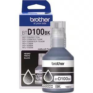 Refil de tinta Brother BTD100BK , Capacidade 48.8ml , Preto