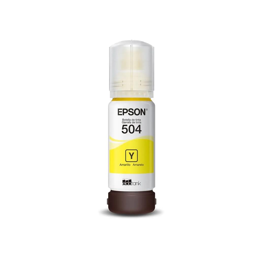 Refil de Tinta Epson T504 Amarelo , T504422 , 70ml