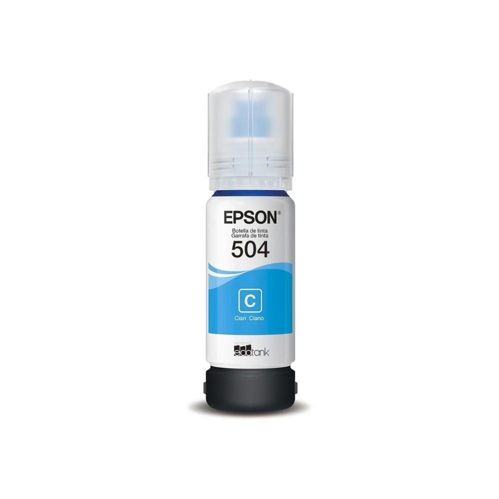 Refil de Tinta Epson T504 Ciano , 70ml , T504222 