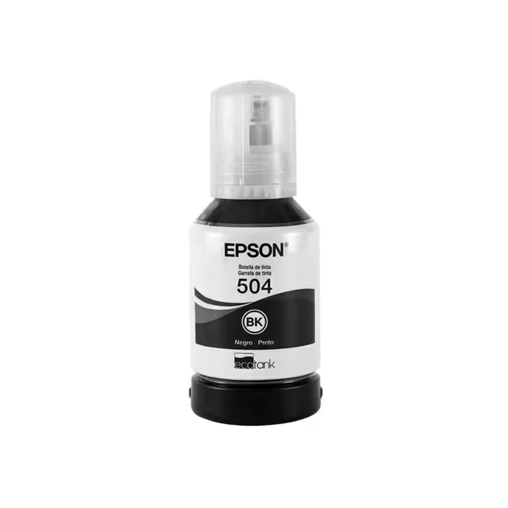 Refil de Tinta Epson T504 Preto , 127ml , T50412BR 