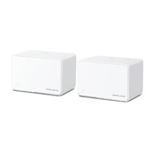 Roteador MERCUSYS HALO H80X(2-PACK) MESH , WiFi 6 , Gigabit , 160 MHz , 1024-QAM , Branco