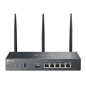 Roteador TP-LINK Omada ER706W , VPN , 5 Portas , Dual band , AX3000 , USB 3.0 , Gigabit , Preto