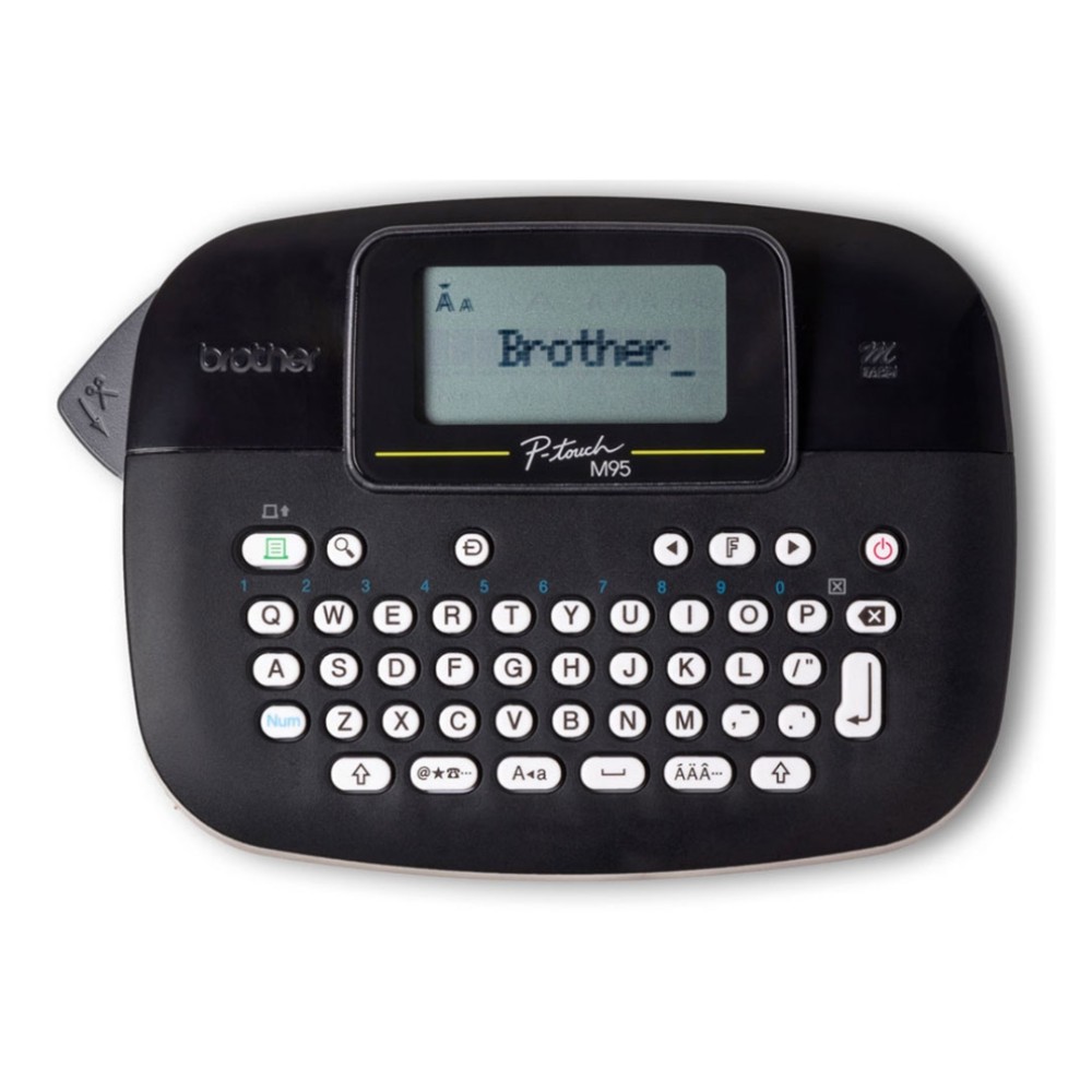 Rotulador Eletrônico Portátil Brother , PT-M95BKBP , Impressão por Transferência Térmica , Etiquetas de Até 12 mm , Display LCD , Preto