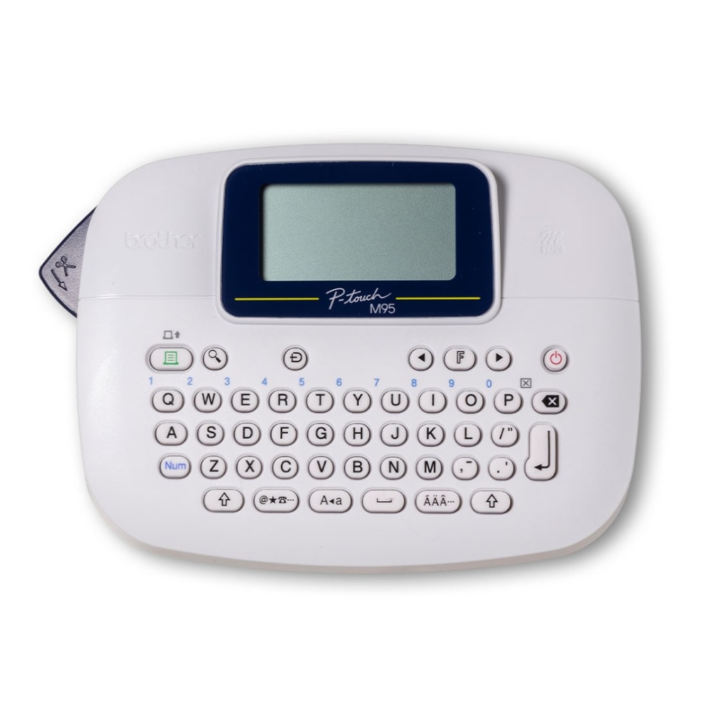 Rotulador Eletrônico Portátil Brother , PT-M95WTBP , Impressão por Transferência Térmica , Etiquetas até 12mm , Display LCD , Branco