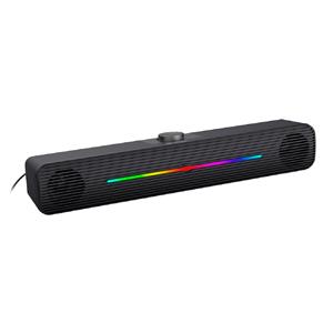 SoundBar Gamer  C3Tech , 2.0 , RGB , 6W ,  Preto - SB-50BK
