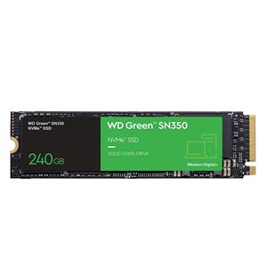 SSD WD Green SN350 , 240GB , M.2 NVMe 2280 , Leitura 2400MB/s e Gravação 900MB/s
