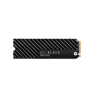 SSD WD Black SN750 , 500GB , M.2 NVMe 2280 , com Dissipador de Calor , Leitura 3430MB/s e Gravação 2600MB/s