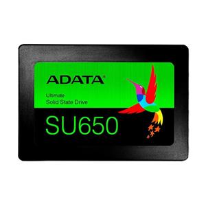 SSD Adata SU650 , 256GB , Sata III , Leitura 520MB/s e Gravação 450MB/s